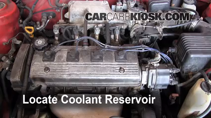 1996 Toyota Corolla 1.6L 4 Cyl. Coolant (Antifreeze) Add Coolant